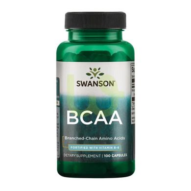 Аминокислота Swanson BCAA 100 капсул