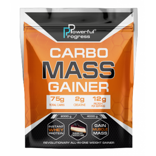 Гейнер Powerful Progress Carbo Mass Gainer Чизкейк-Черника 2000 г